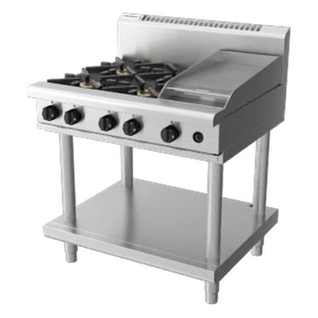 Waldorf 800 Series 900mm Gas Cooktop - Leg Stand - RN8603G-LS
