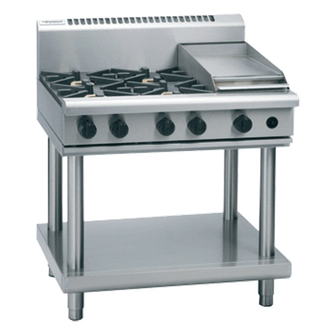 Waldorf 800 Series 900mm Gas Cooktop Low Back Version - Leg Stand - RNL8603G-LS