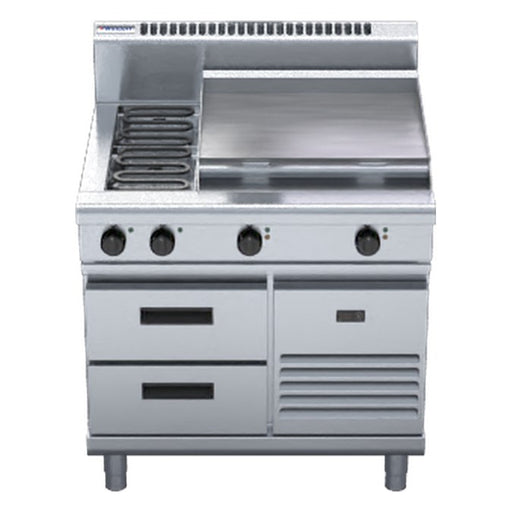 Waldorf 800 Series 900mm Electric Cooktop - Refrigerated Base - RN8606E-RB