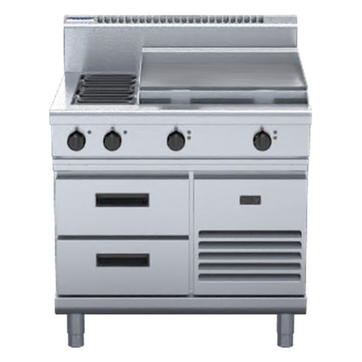 Waldorf 800 Series 900mm Electric Cooktop - Refrigerated Base - RN8606E-RB