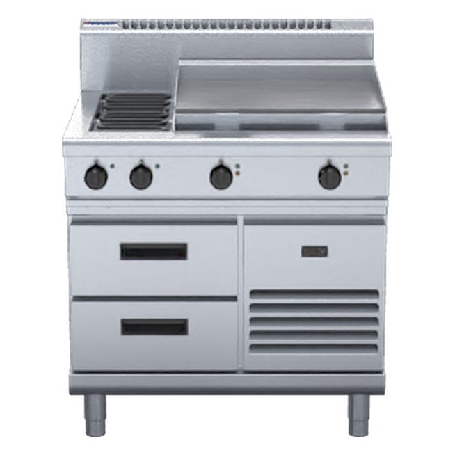 Waldorf 800 Series 900mm Electric Cooktop - Refrigerated Base - RN8606E-RB