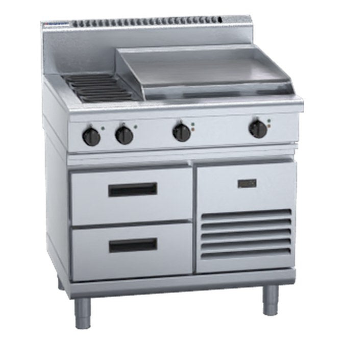 Waldorf 800 Series 900mm Electric Cooktop - Refrigerated Base - RN8606E-RB