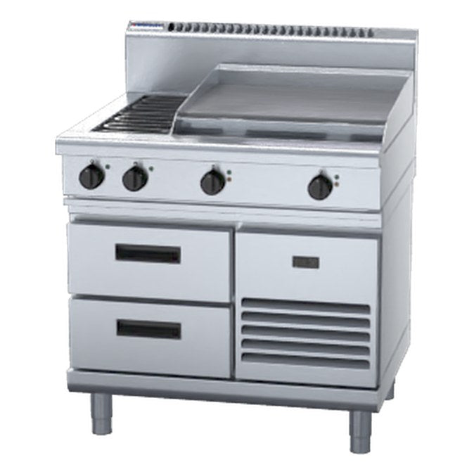 Waldorf 800 Series 900mm Electric Cooktop - Refrigerated Base - RN8606E-RB