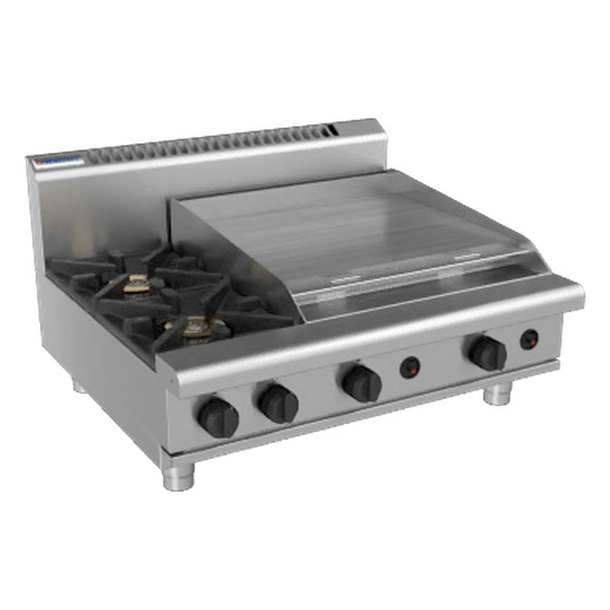 Waldorf 800 Series 900mm Gas Cooktop - Bench Model - RN8606G-B