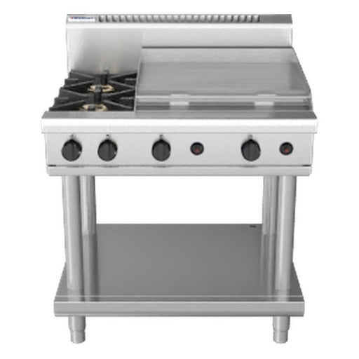 Waldorf 800 Series 900mm Gas Cooktop - Leg Stand - RN8606G-LS