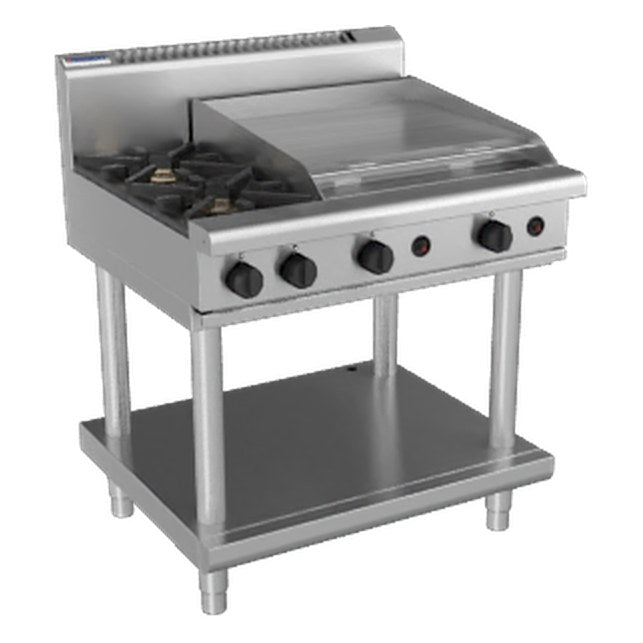 Waldorf 800 Series 900mm Gas Cooktop - Leg Stand - RN8606G-LS
