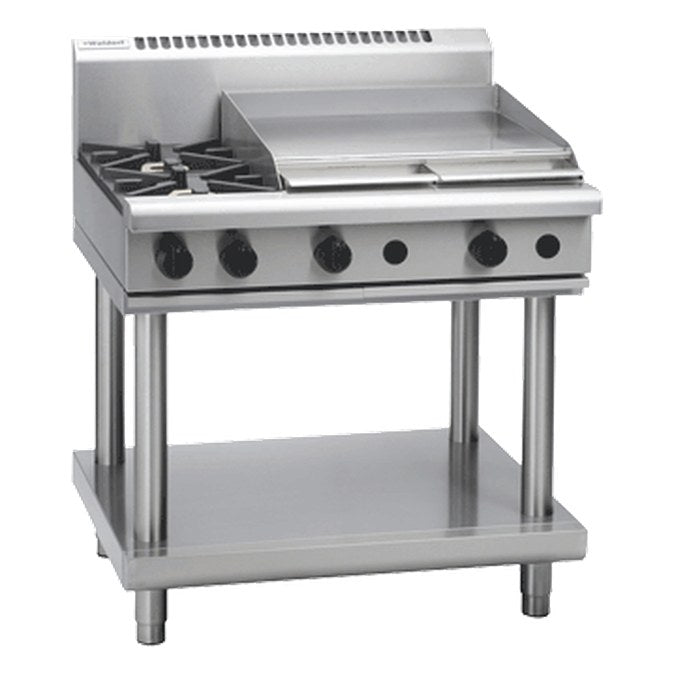 Waldorf 800 Series 900mm Gas Cooktop Low Back Version - Leg Stand - RNL8606G-LS