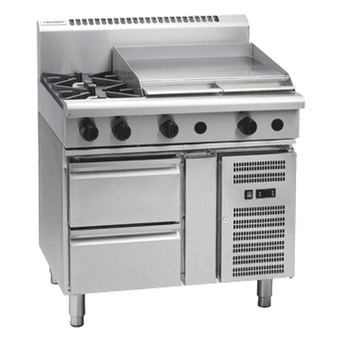 Waldorf 800 Series 900mm Gas Cooktop - Refrigerated Base - RN8606G-RB