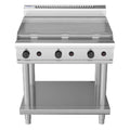 Waldorf 800 Series 900mm Gas Cooktop - Leg Stand - 900mm Griddle - RN8609G-LS