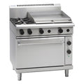 Waldorf 800 Series 900mm Gas Range Electric Static Oven - 2 Burner + 600mm Griddle - RN8616GE