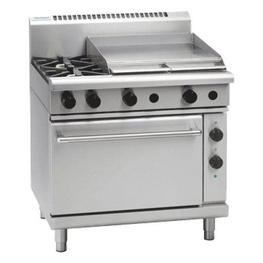 Waldorf 800 Series 900mm Gas Range Electric Static Oven Low Back Version - RNL8616GE