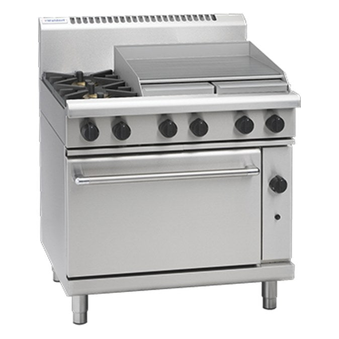 Waldorf 800 Series 900mm Gas Range Static Oven Low Back Version - RNL8616G