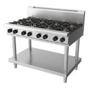 Waldorf 800 Series 1200mm Gas Cooktop - Leg Stand - RN8800G-LS