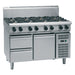 Waldorf 800 Series 1200mm Gas Cooktop - Refrigerated Base - RN8809G-RB