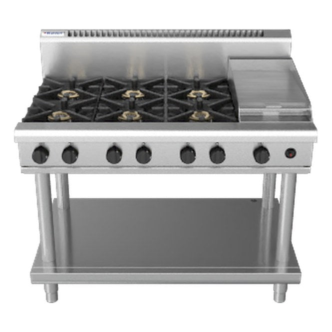 Waldorf 800 Series 1200mm Gas Cooktop - Leg Stand - RN8803G-LS