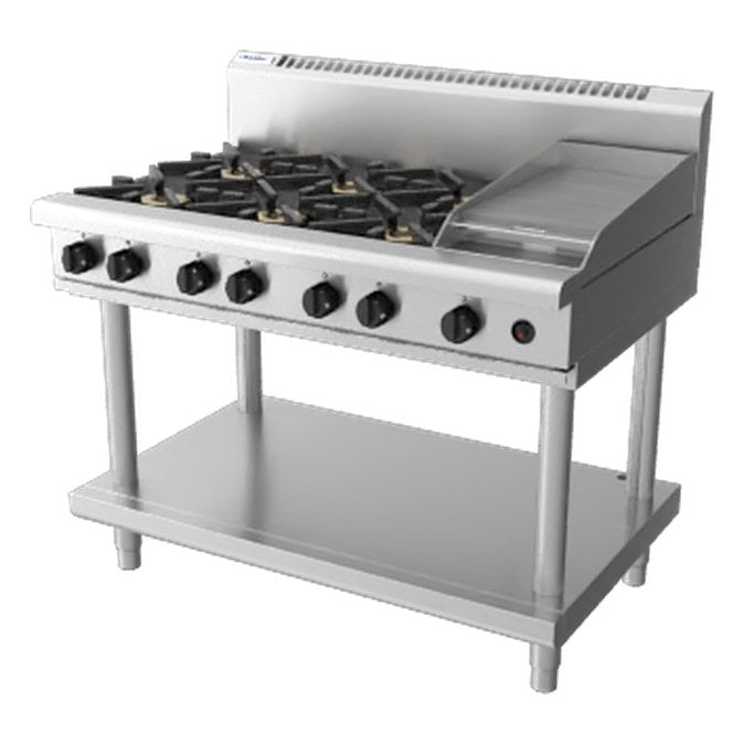 Waldorf 800 Series 1200mm Gas Cooktop - Leg Stand - RN8803G-LS