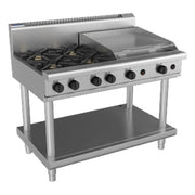 Waldorf 800 Series 1200mm Gas Cooktop - Leg Stand - RN8806G-LS