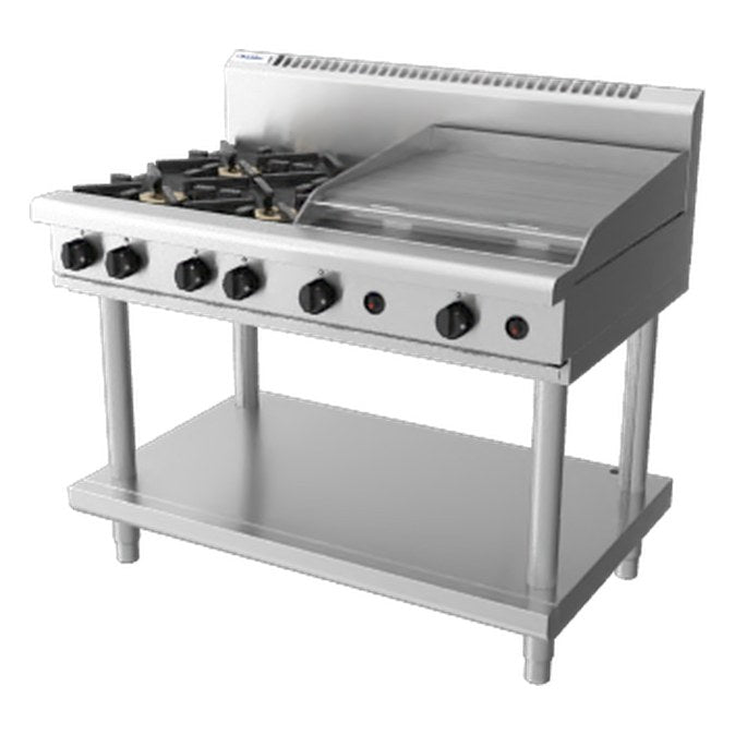 Waldorf 800 Series 1200mm Gas Cooktop - Leg Stand - RN8806G-LS