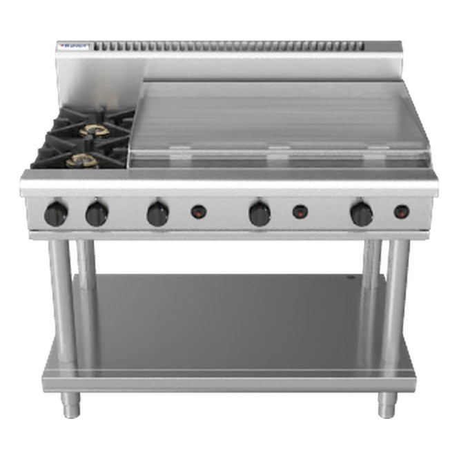 Waldorf 800 Series 1200mm Gas Cooktop - Leg Stand - RN8809G-LS