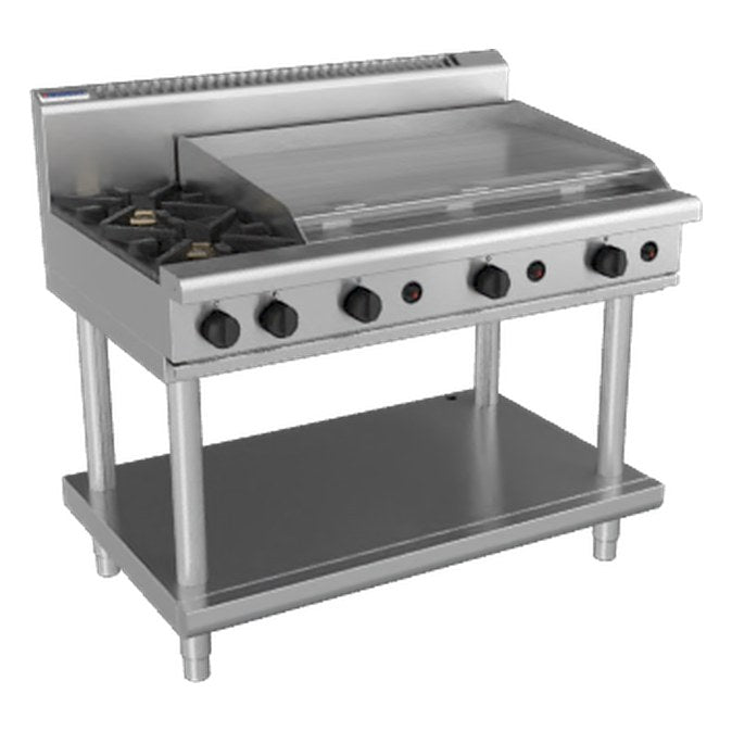 Waldorf 800 Series 1200mm Gas Cooktop - Leg Stand - RN8809G-LS