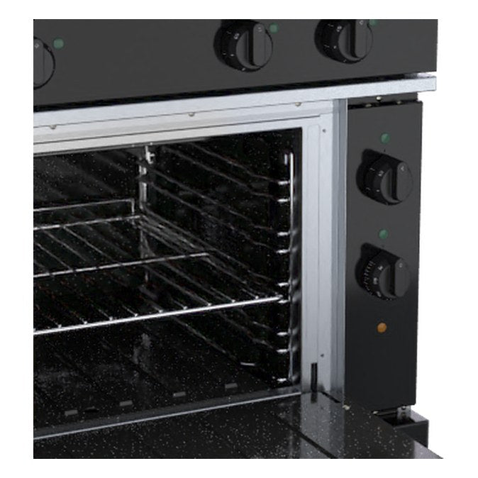 Waldorf Bold 900mm Electric Solid Top Convection Oven Range - RNB8114EC