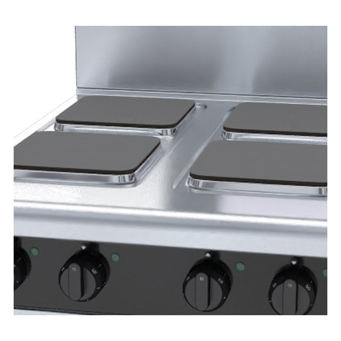 Waldorf Bold 600mm Electric Cooktop Sealed Hobs - Leg Stand - RNB8400SE-LS