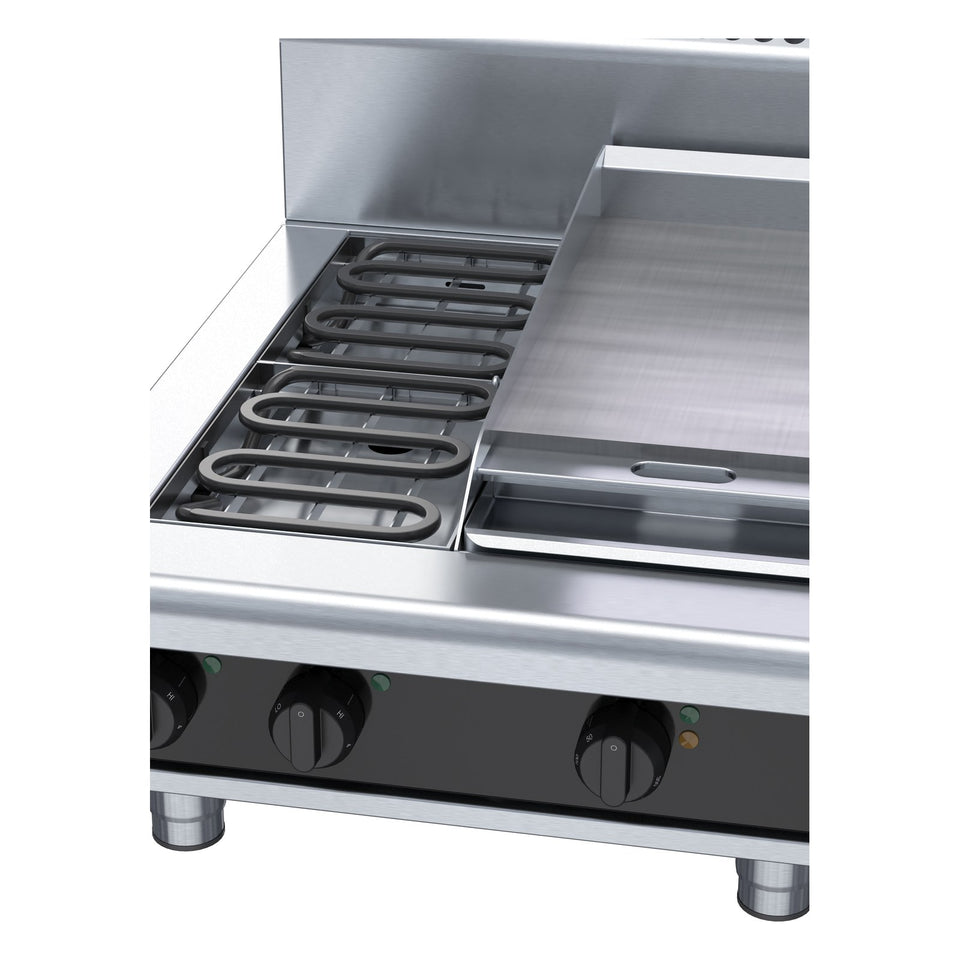 Waldorf Bold 600mm Electric Cooktop - Bench Model - RNB8403E-B