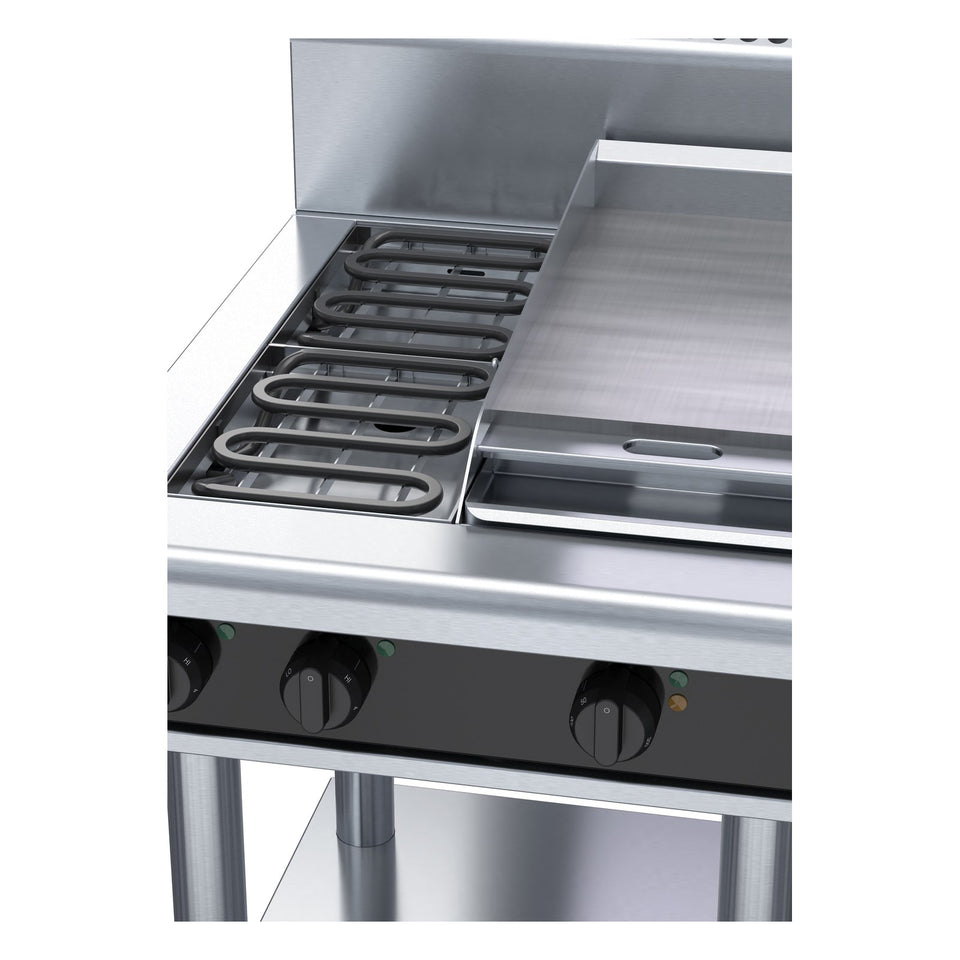 Waldorf Bold 600mm Electric Cooktop - Leg Stand - RNB8403E-LS