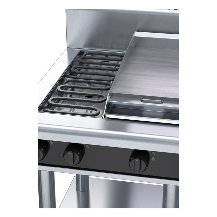 Waldorf Bold 600mm Electric Cooktop - Leg Stand - RNB8403E-LS