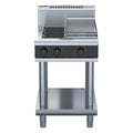 Waldorf Bold 600mm Electric Cooktop - Leg Stand - 2 Burner + 300mm Griddle - RNB8403E-LS