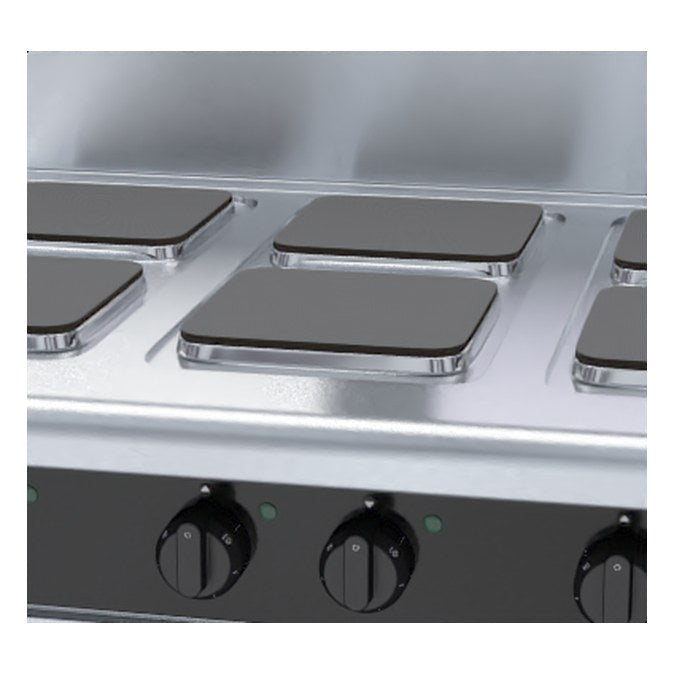 Waldorf Bold 900mm Electric Cooktop Sealed Hobs - Bench Model - RNB8600SE-B
