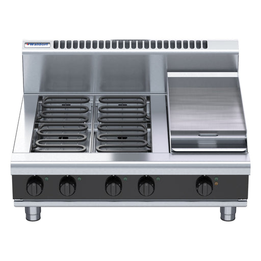 Waldorf Bold 900mm Electric Cooktop - Bench Model - RNB8603E-B