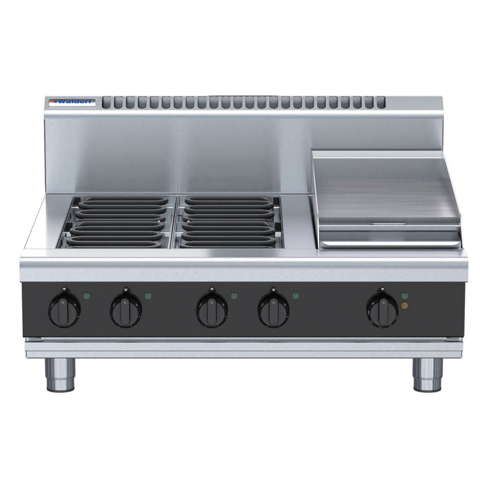 Waldorf Bold 900mm Electric Cooktop - Bench Model - RNB8603E-B