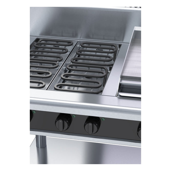 Waldorf Bold 900mm Electric Cooktop - Leg Stand - RNB8603E-LS
