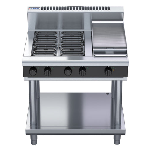 Waldorf Bold 900mm Electric Cooktop - Leg Stand - RNB8603E-LS