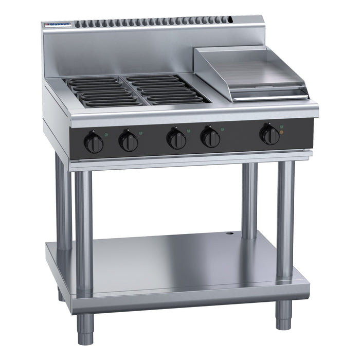 Waldorf Bold 900mm Electric Cooktop - Leg Stand - RNB8603E-LS