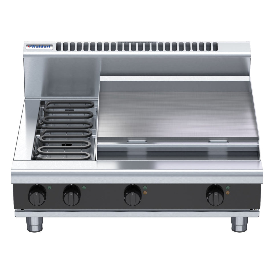 Waldorf Bold 900mm Electric Cooktop - Bench Model - RNB8606E-B