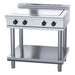 Waldorf 800 Series 900mm Electric Solid Top Low Back Version - Leg Stand - RNL8104E-LS