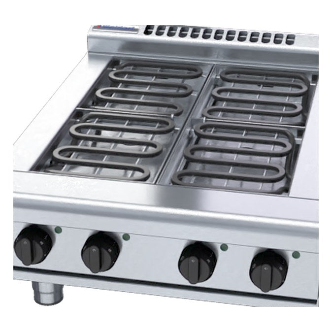 Waldorf 800 Series 600mm Electric Cooktop Low Back Version - Bench Model - RNL8400E-B
