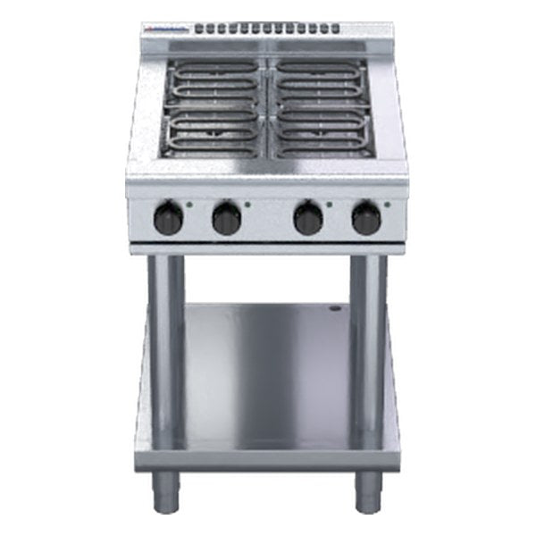Waldorf 800 Series 600mm Electric Cooktop Low Back Version - Leg Stand - RNL8400E-LS