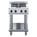 Waldorf 800 Series 600mm Electric Cooktop Low Back Version - Leg Stand - 4 Radiant Element - RNL8400E-LS