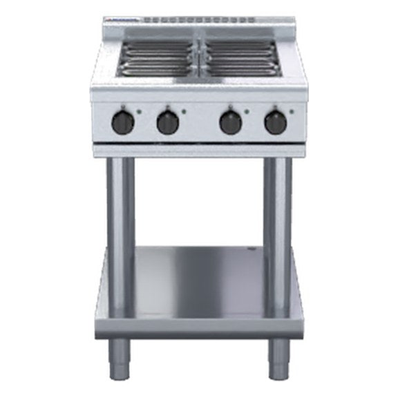 Waldorf 800 Series 600mm Electric Cooktop Low Back Version - Leg Stand - RNL8400E-LS