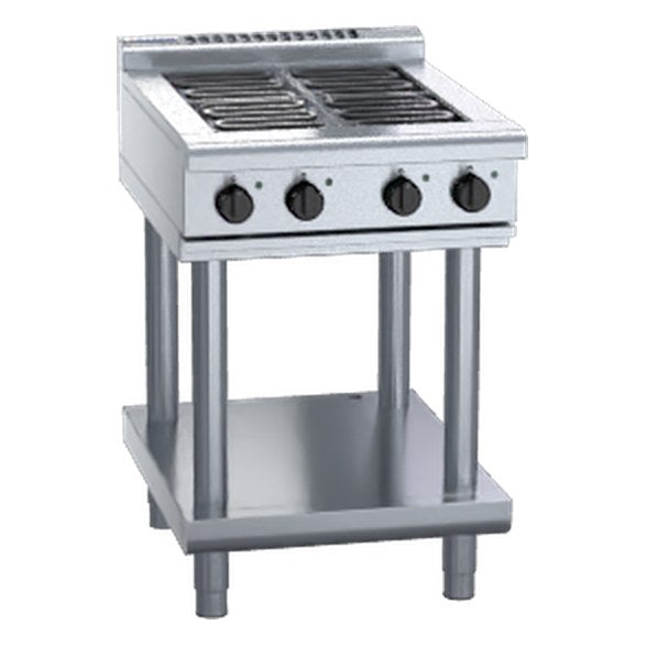 Waldorf 800 Series 600mm Electric Cooktop Low Back Version - Leg Stand - RNL8400E-LS