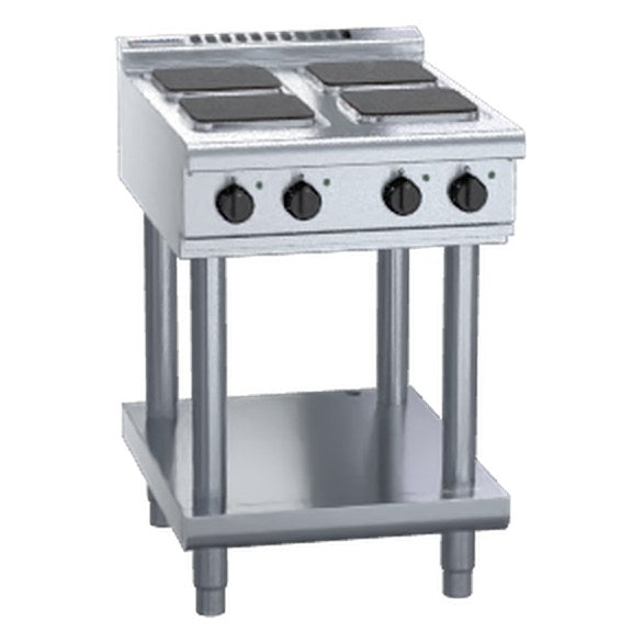 Waldorf 800 Series 600mm Electric Cooktop Sealed Hobs Low Back Version - Leg Stand - RNL8400SE-LS