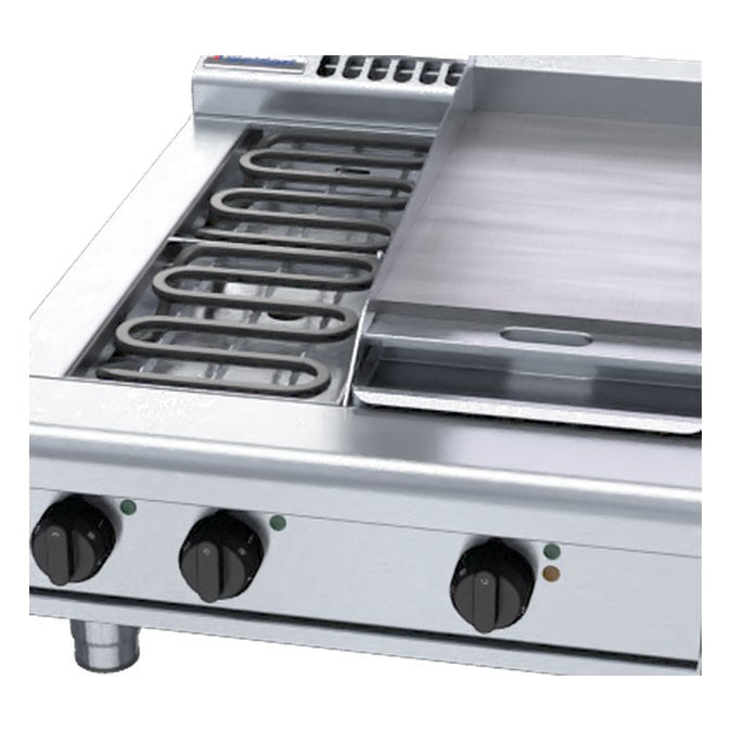 Waldorf 800 Series 600mm Electric Cooktop Low Back Version - Bench Model - RNL8403E-B