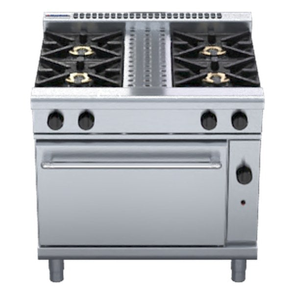 Waldorf 800 Series 750mm Gas Range Static Oven Low Back Version - RNL8510G