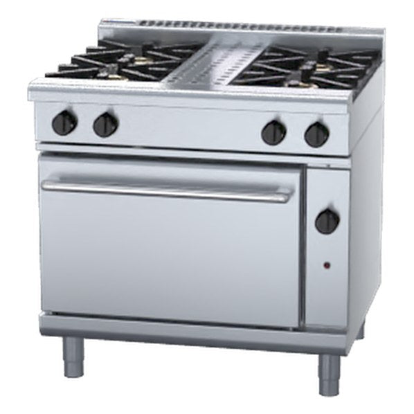 Waldorf 800 Series 750mm Gas Range Static Oven Low Back Version - RNL8510G