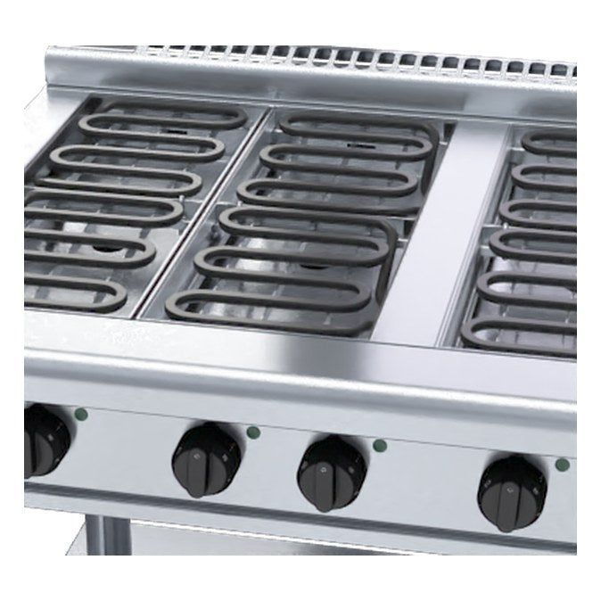Waldorf 800 Series 900mm Electric Cooktop Low Back Version - Leg Stand - RNL8600E-LS