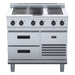 Waldorf 800 Series 900mm Electric Cooktop Low Back Version - Refrigerated Base - RNL8600E-RB