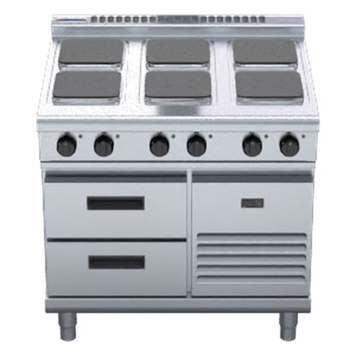 Waldorf 800 Series 900mm Electric Cooktop Sealed Hobs Low Back Version - Refrigerated Base - RNL8600SE-RB